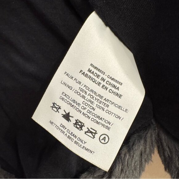 Nike Youth Girls Faux Fur Grey and Black Sherpa Soft Zip Up Jacket Size Large - Picture 6 of 9